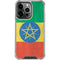 Ethiopia Flag Distressed iPhone 15 Pro Clear Case