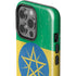 Ethiopia Flag Distressed iPhone 14 Pro Impact Case