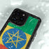 Ethiopia Flag Distressed iPhone 14 Pro Waterproof Case
