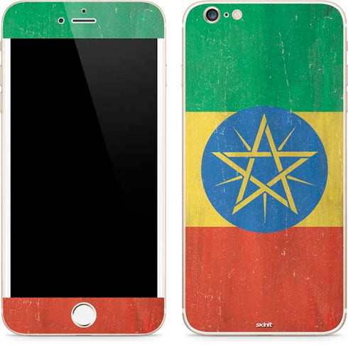 Ethiopia Flag Distressed iPhone 6/6s Plus Skin