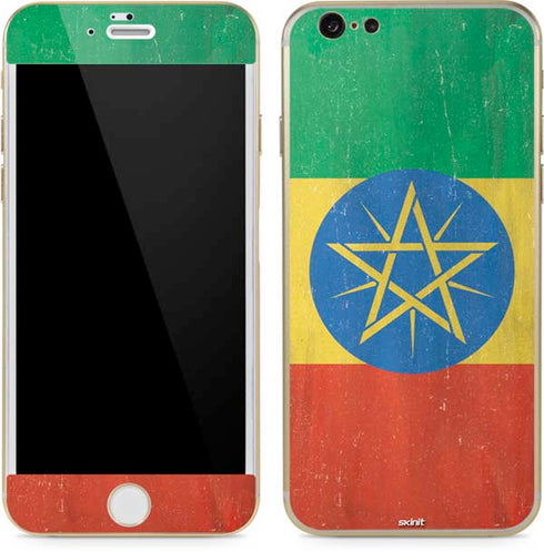 Ethiopia Flag Distressed iPhone 6/6s Skin