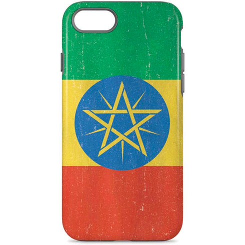 Ethiopia Flag Distressed iPhone 8 Pro Case