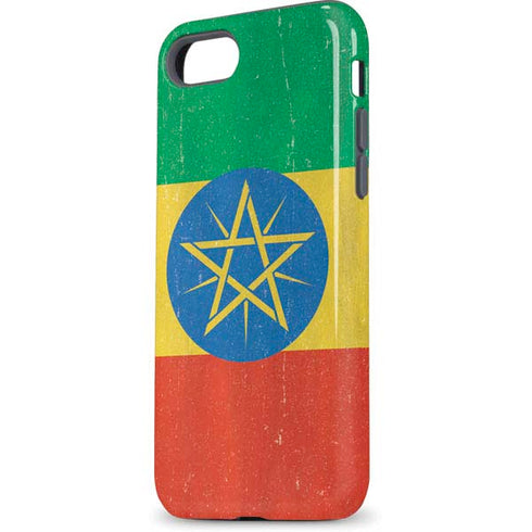 Ethiopia Flag Distressed iPhone 8 Pro Case