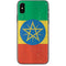 Ethiopia Flag Distressed iPhone X Skin