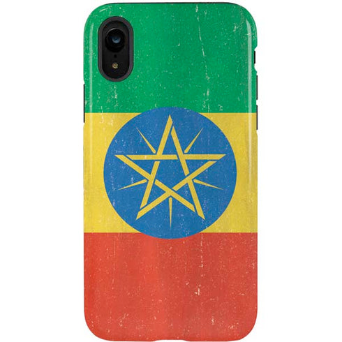Ethiopia Flag Distressed iPhone XR Pro Case