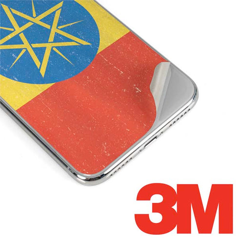 Ethiopia Flag Distressed iPhone XS Skin