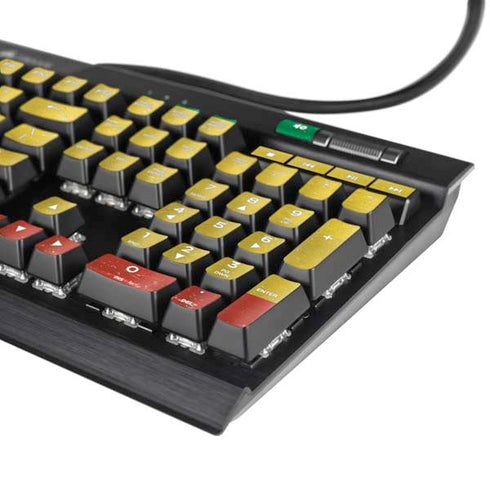 Ethiopia Flag Distressed K95 RGB PLATINUM Mechanical Gaming Keyboard Skin