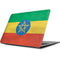 Ethiopia Flag Distressed Apple MacBook Skin