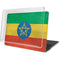 Ethiopia Flag Distressed MacBook Pro 13in (2020) Case plus Skin