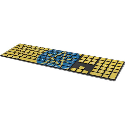 Ethiopia Flag Distressed Magic Keyboard with Numeric Keypad Skin