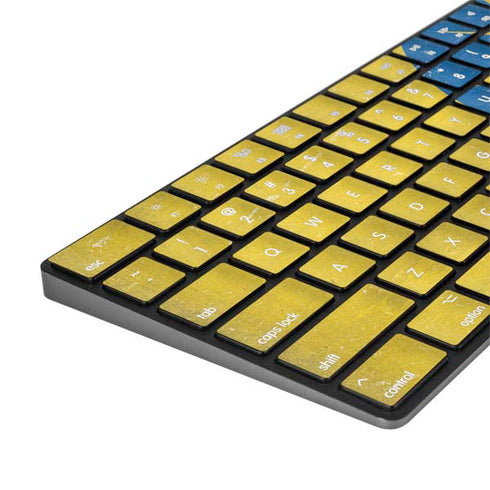 Ethiopia Flag Distressed Magic Keyboard with Numeric Keypad Skin