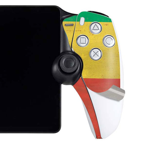 Ethiopia Flag Distressed PlayStation Portal Remote Player Skin