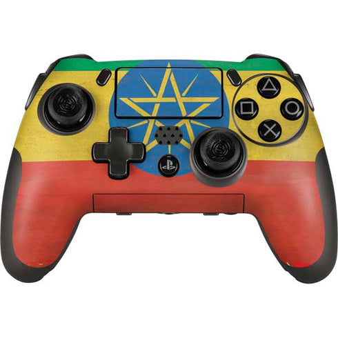 Ethiopia Flag Distressed PlayStation Scuf Vantage 2 Controller Skin