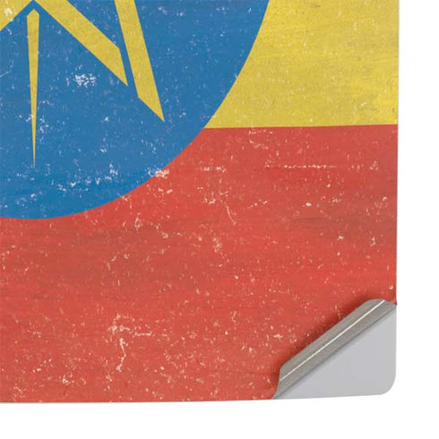 Ethiopia Flag Distressed PS5 Console Skin