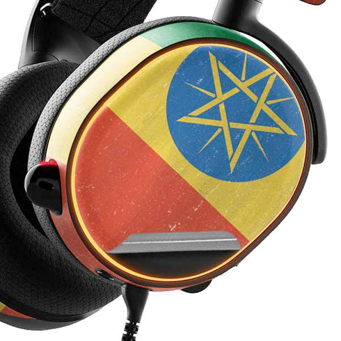 Ethiopia Flag Distressed SteelSeries Arctis 5 Skin