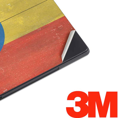 Ethiopia Flag Distressed Surface Pro 7 Skin