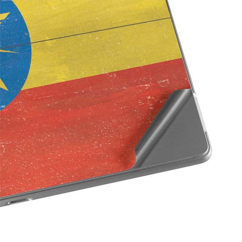 Ethiopia Flag Distressed Surface Pro 8 Skin