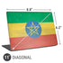 Ethiopia Flag Distressed Universal Laptop 11in (8.8 x 6.2in) Skin