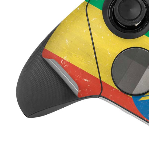 Ethiopia Flag Distressed Xbox Elite Wireless Controller Series 2 Skin