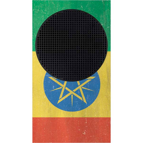 Ethiopia Flag Distressed Xbox Series S Console Skin