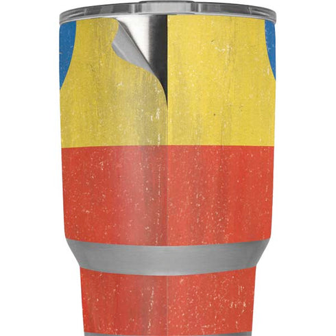 Ethiopia Flag Distressed Yeti 20oz Tumbler Skin