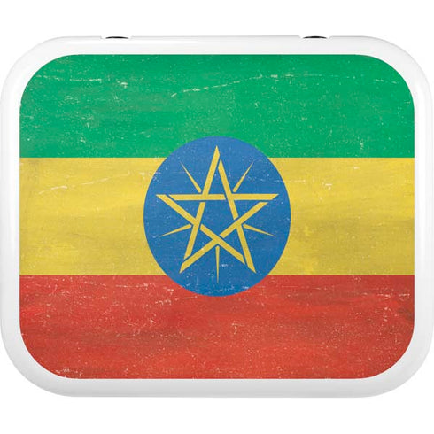Ethiopia Flag Distressed YETI Roadie 24 Hard Cooler Skin