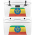 Ethiopia Flag Distressed YETI Tundra 45 Hard Cooler Skin