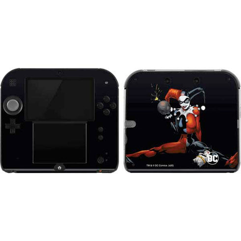 DC Comics Harley Quinn Playfull Pose Nintendo 2DS Skin