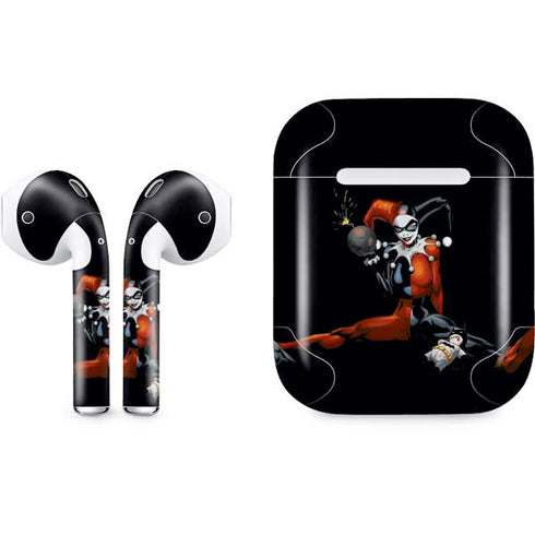 DC Comics Harley Quinn Playfull Pose Apple AirPods Skin