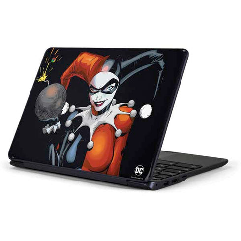 DC Comics Harley Quinn Playfull Pose Samsung Chromebook Skin
