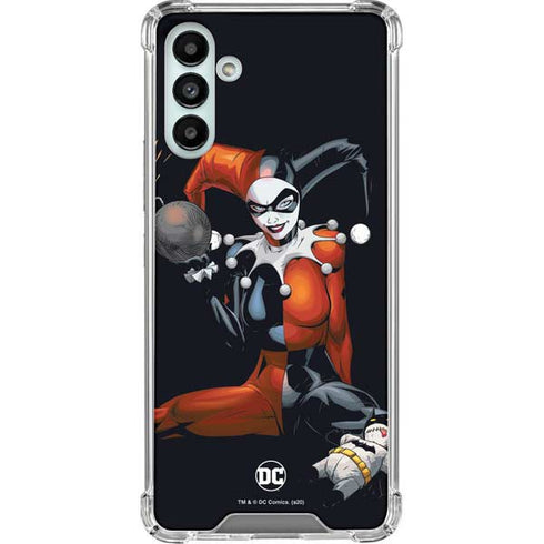 DC Comics Harley Quinn Playfull Pose Galaxy A13 5G Clear Case