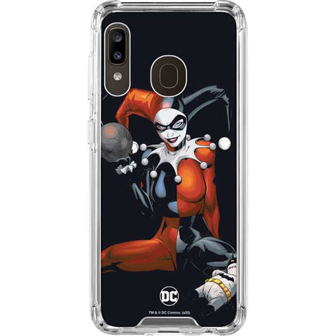 DC Comics Harley Quinn Playfull Pose Galaxy A30 Clear Case