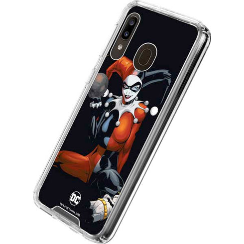 DC Comics Harley Quinn Playfull Pose Galaxy A30 Clear Case