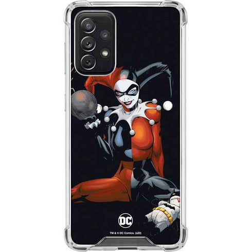 DC Comics Harley Quinn Playfull Pose Galaxy A72 5G Clear Case