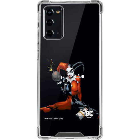 DC Comics Harley Quinn Playfull Pose Galaxy Note20 5G Clear Case