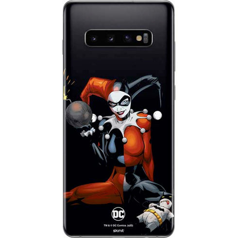 DC Comics Harley Quinn Playfull Pose Galaxy S10 Plus Skin