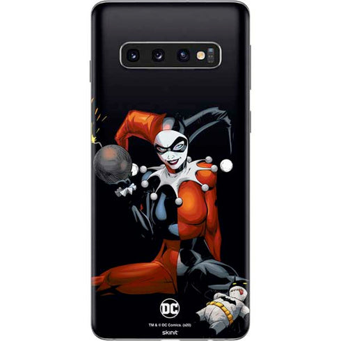 DC Comics Harley Quinn Playfull Pose Galaxy S10 Skin