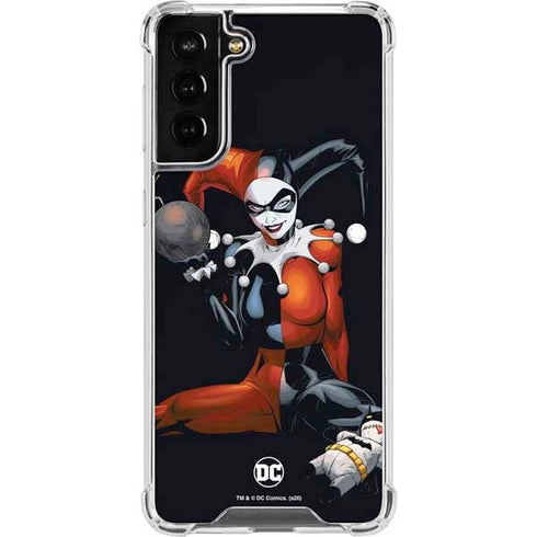 DC Comics Harley Quinn Playfull Pose Galaxy S21 FE Clear Case