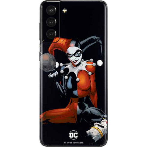 DC Comics Harley Quinn Playfull Pose Galaxy S21 Plus 5G Skin