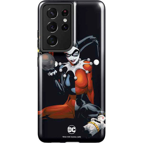 DC Comics Harley Quinn Playfull Pose Galaxy S21 Ultra 5G Pro Case