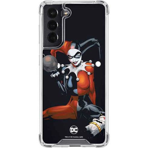 DC Comics Harley Quinn Playfull Pose Galaxy S22 Clear Case