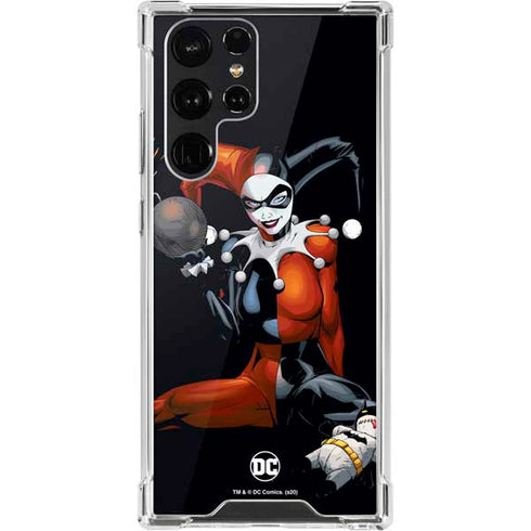 DC Comics Harley Quinn Playfull Pose Galaxy S22 Ultra Clear Case