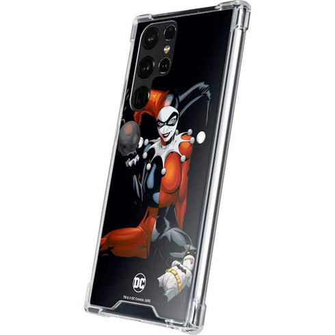 DC Comics Harley Quinn Playfull Pose Galaxy S22 Ultra Clear Case