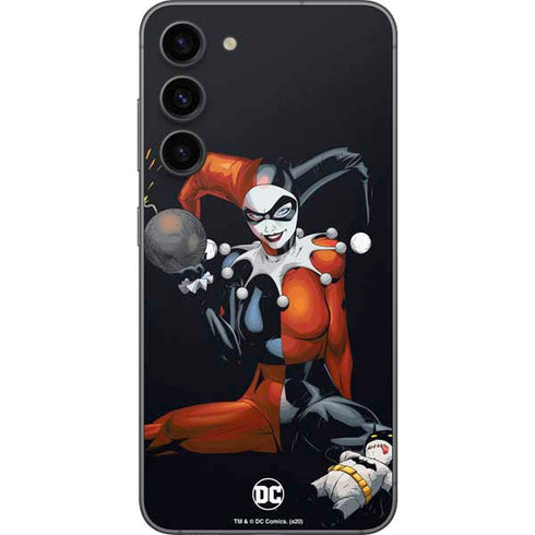 DC Comics Harley Quinn Playfull Pose Galaxy S23 Plus Skin