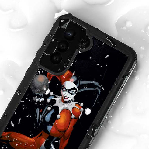DC Comics Harley Quinn Playfull Pose Galaxy S23 Waterproof Case
