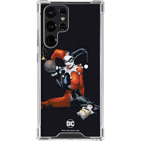 DC Comics Harley Quinn Playfull Pose Galaxy S24 Ultra Clear Case