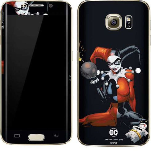 DC Comics Harley Quinn Playfull Pose Galaxy S7 Edge Skin