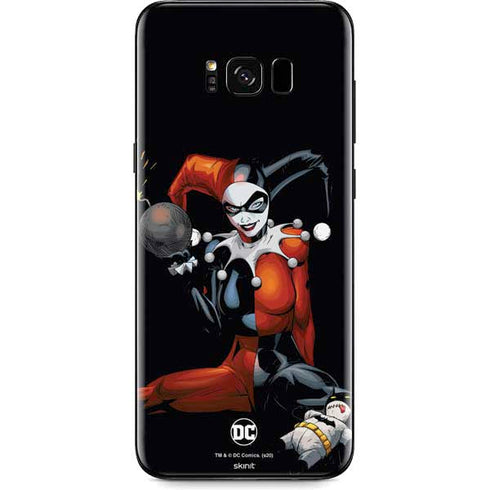 DC Comics Harley Quinn Playfull Pose Galaxy S8 Plus Skin