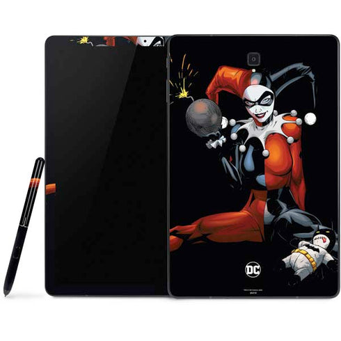 DC Comics Harley Quinn Playfull Pose Samsung Galaxy Tab Skin