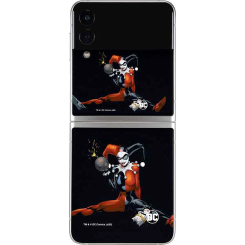 DC Comics Harley Quinn Playfull Pose Galaxy Z Flip3 5G Skin